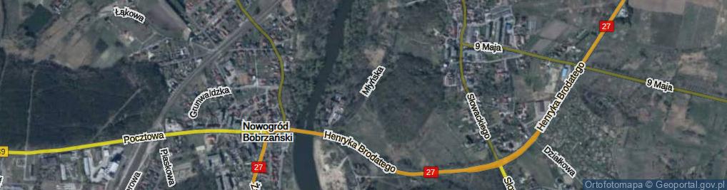 Zdjęcie satelitarne Młyńska ul.